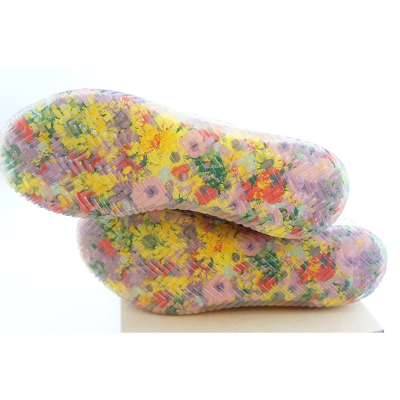 New Nobull Men's 12.5 Women's 14 SF Trainer Floral Multicolor High Top Sneakers - Picture 4 of 6